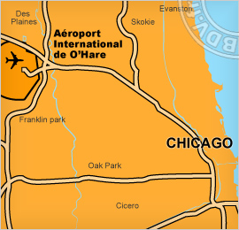 Plan de lAéroport international de Chicago O'Hare