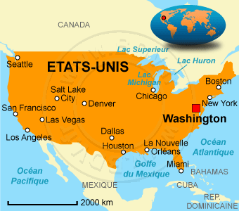 Carte des ÃÂtats-Unis