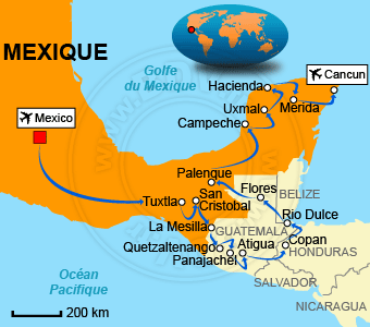 Carte circuit Mexico