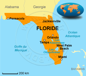 Carte Floride 
